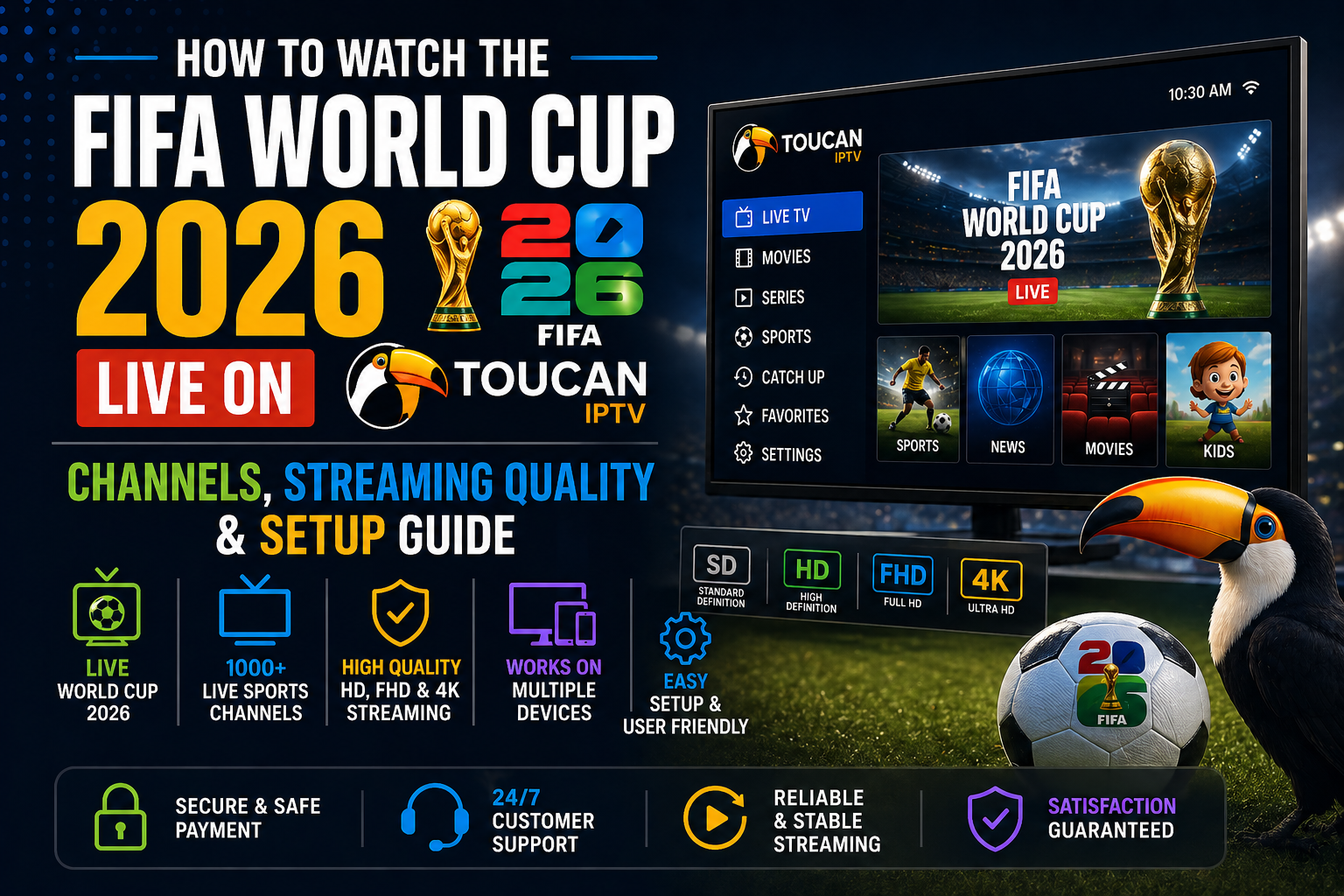 How to Watch the FIFA World Cup 2026 Live on Toucan IPTV